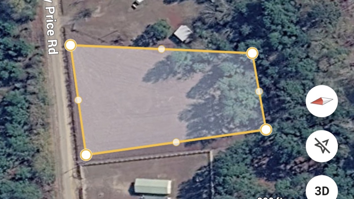 Arial view of land (can talk about more acreage upon request)