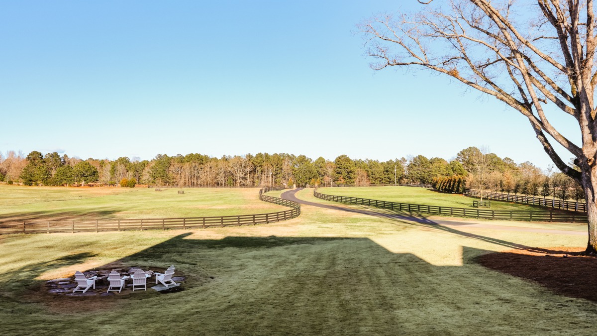 Beautiful fenced pastures 