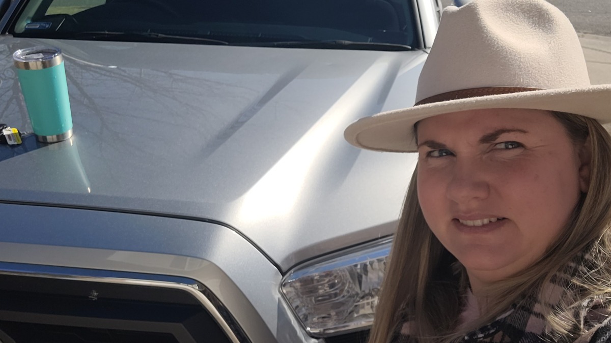 Just a girl and her truck