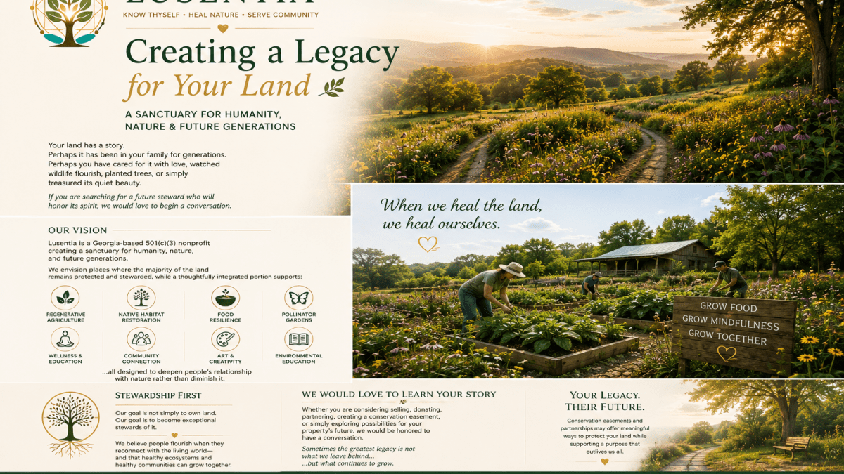 Lusentia - creating a legacy for your land