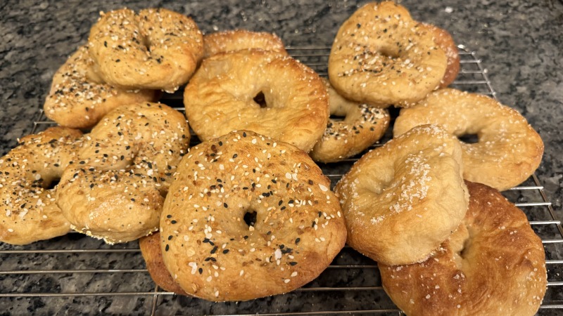 Home-made bagels