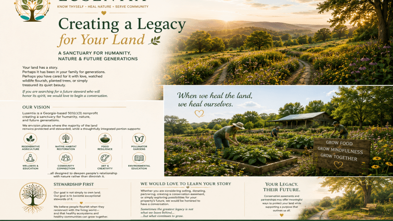 Lusentia - creating a legacy for your land