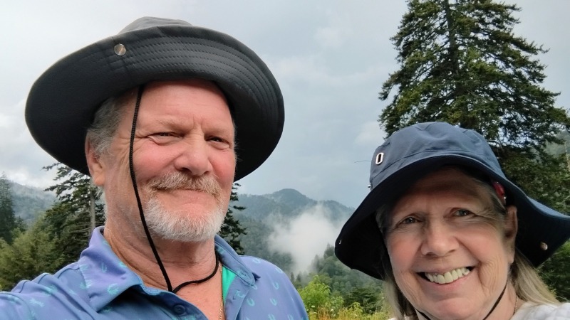 In the mountains 