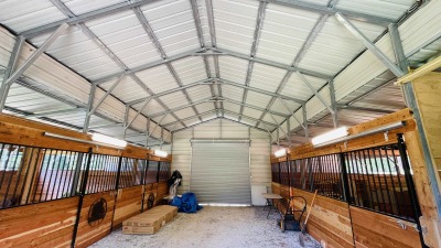 Inside of Barn