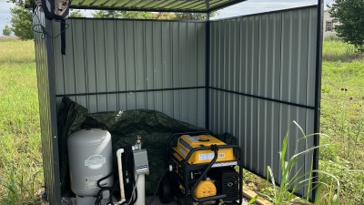 deep well with gas generator 