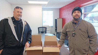 Part of our Need to Feed outreach initiatives with the fore department  using deer meat. 