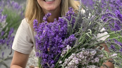 Me with some of my lavender