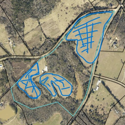 Areas marked in Blue are pastures looking to rent