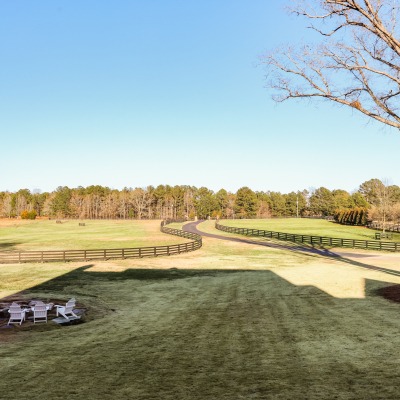 Beautiful fenced pastures 